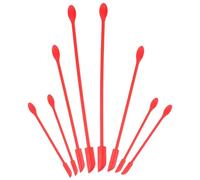 VOSAREA Small Spatula Set for Precise Application 8 Pieces Silicone for Cosmetics Lightweight and Wear-Resistant Makeup Scraper and Kitchen Tool with Extended Handle and Jam Jars