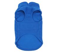 VOSAREA Solid Color Dog Vest for Puppy and Pet in Blue Polar Fleece, Warm Winter Apparel to Reduce Dropping Hair and Avoid Staining Grass Or Dirt, for Walking Your Pet on Cold Weather Days