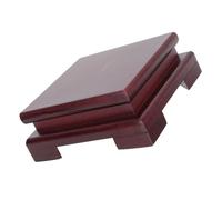 VOSAREA Square Wooden Display Stand for Flower Pots and Bonsai Trees, Stable Construction Vintage Minimalist Style, for Home Decor and Long Time Use