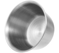 VOSAREA Stainless Steel Salad Bowl for Kitchen Prep and Daily Use | Silver Finish, Smooth Surface, Lightweight Handling, Space Efficient Storage for Caterers and Home Cooks