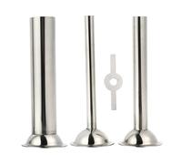 VOSAREA Stainless Steel Sausage Making Accessories Set with Funnels for Home Meat Grinder Non-Rusting Material Sausage Stuffer Parts Compatible with Meat Mincers