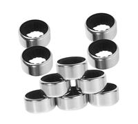 VOSAREA Stainless Steel Wine Drip Collar Leak-Proof Drip Ring for Wine Bottles 10-Piece Set for Home and Bar Use