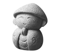 VOSAREA Stone Maitreya Adornment Imitate Limestone Small Buddha Ornament