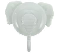 VOSAREA Strong Suction Cup Hook Green Colour with Cute Elephant Shape, Plastic Material Heavy Duty Adhesive Hanging with Charming Design Versatile Use for Bathroom and Kitchen