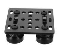 VOSAREA Style Pulley Gantry Plate with Aluminum V Wheels for European Aluminum Profiles Compatible with Printer Build Surface and Cnc Printer Parts