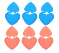 VOSAREA Switch Cover with Double Sided Adhesive 6pcs Heart Shape Plastic Anti-Touch Button Protector Copy Board for Rhinestone Painting Light Pads and Copy Board
