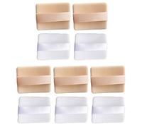 VOSAREA Synthetic Sponge Powder Puff High-density Double-sided Soft Cosmetic Puff 10pcs Washable with Strap for Makeup Use Suitable for Body and Face Application