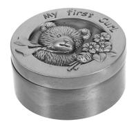 VOSAREA Teeth Storage Box Metal Keepsake Box for First Tooth for Preserving Precious Memories of Your Boy Girl's Special Moments