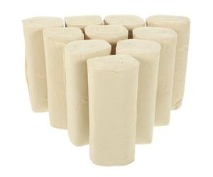 VOSAREA Toilet Paper Khaki Colour Bamboo Pulp Bulk Pack 16 Rolls Coreless Tissue Paper Strong Absorption for Home and Office Use Suitable for Young and Old People