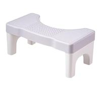 VOSAREA Toilet Squatting Stool for Adults Bathroom Step Stool with Anti-Skid Pp Material and Good Load-Bearing Capacity, for Improving Posture and Comfort in Bathroom Use