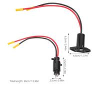 VOSAREA Trolling Motor Plug Fishing Boat Motor Plug Plastic Three Wire Stable Electrical Flow for Fishing Boats and Yachts Marine Environments