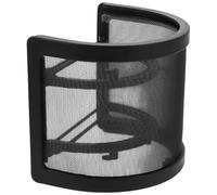 VOSAREA U Shaped Microphone Windscreen Shield Pop Filter with Metal Mesh Splashproof Design for Vocal Recording Studio Mic Filter Reduces Plosives Popping Sounds and Background Noise Easy