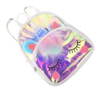 VOSAREA Unicorn Backpack, Polyester Schoolbag with Multiple Compartments | Cute Shape, Easy Wipe-clean Finish, Organises Stationery and Lunch Boxes, Suitable for Weekend Outings and Travelling