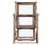 VOSAREA Vintage Ferris Wheel Photo Frame for Home Decor and Office Tabletop Decoration, Rotatable Pvc Picture Frame Suitable for Photograph and Artwork Display