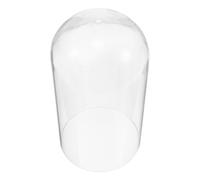 VOSAREA Vintage Glass Dome Display Cloche for Mechanical Clocks and Mantel Clocks, Crystal Visibility, Easy to Maintain, for Tabletop Decors and Office Use