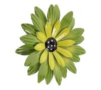 VOSAREA Vintage Green Iron Flower Wall Decor with Fine and Beautiful Workmanship, Not Easy to Break Or Fade, Hanging Wall Decoration for Housewarming Or Parties