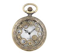 VOSAREA Vintage Pocket Watch and Hanging Chain Lightweight and Easy to Carry with Roman Numerals, Alloy Material Classic Accessory a Gift