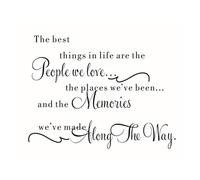 VOSAREA Wall Decals Quotes Sayings Words Art Decor Lettering Wall Art The Best Thing in Life are The People We Love