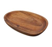 VOSAREA Walnut Food Dish Creative Snack Plate Irregular for Desserts Refreshments and Side Dishes 1pc Easy to Clean