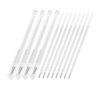 VOSAREA Waterproof Cosmetic Pencil White 12pcs Set for Professional Salon Use, Long Serving Life Plastic Makeup Marker Pen for Precise Eyebrow Mapping and Embroidery