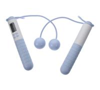 VOSAREA Weighted Cordless Jump Rope Anti-skid Handle with Digital Counter Sweat-absorption Abs Material, 1 Pair for Fitness and Shaping Portable Workout Equipment