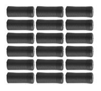 VOSAREA Wheelchair Anti-tip Tube Cover Prevents Side Movements and Enhances Control 20pcs in Black Plastic Sturdy Rod Sleeve Protector Suitable for Home Care and Outdoor Trips