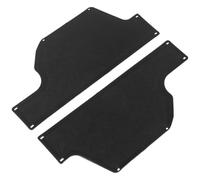 VOSAREA Wheelchair Side Guard Panels Wind Proof and Side Defense Mudguards Plastic 2pcs Black for Power Chair Users Suitable for Legs and Wheel Area, for Park Paths and Hospital