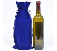 VOSAREA Wine Bottle Bags Wine Covers Drawstring Flannelette Festive 4pcs with Sturdy Fabric, for Housewarming Or Holiday Party Packaging
