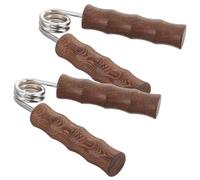 VOSAREA Wooden Finger Grip Device Anywhere Personal Training for 1 Pair Hand Exerciser Hand Strengthener Brown Material Random Color