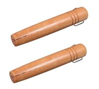 VOSAREA Wooden Frying Pan Handle Replacement Comfortable Grip 2pcs Japanese Style Made of Beech Wood with Anti-Scald and Non-Slip Features for Cooking Pot Repair and Kitchen Use