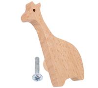VOSAREA Wooden Giraffe Handle Knob for Dresser Cabinet Decorative Animal Shaped Furniture Pulls for Boys and Girls Fashionable Door Knobs for Nursery