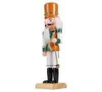 VOSAREA Wooden Nutcracker Soldier Ornament Classic Soldier Shape Fine Workmanship Christmas Elements Painting Portable Home Decor Festive Decoration
