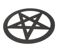 VOSAREA Wooden Pentacle Altar Ornament Ritual Decor for Spiritual Practices Easy to Store Wood Material for Home Decoration Altar Supply