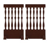 VOSAREA Wooden Screen Divider Mini House Screen 2pcs Japanese Style Multi Functional Reusable with Unique Design and Artistic Atmosphere for Home and Restaurant for Cute Home Decor