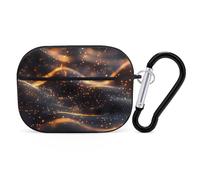 VOSERY Abstract Glowing Wave Pattern Compatible with Airpods Pro Case - Cute Case Compatible with Airpods Pro 2 Case, PC Case Compatible with Airpods Pro 2nd Generation Case with Keychain