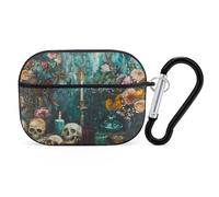 VOSERY Baroque Floral Still Life Compatible with Airpods Pro Case - Cute Case Compatible with Airpods Pro 2 Case, PC Case Compatible with Airpods Pro 2nd Generation Case with Keychain