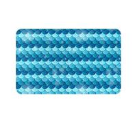 VOSERY Bathroom Rugs 30x20 - Soft Absorbent Non-Slip Bath Rugs Mat, Machine Washable Pearlescent Scales Bath Mats Shower Rug for Bathroom