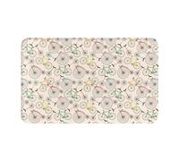 VOSERY Bike Pattern Penny Bathroom Rugs 30x20 - Soft Absorbent Non-Slip Bath Rugs Mat, Machine Washable Bath Mats Shower Rug for Bathroom