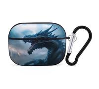VOSERY Compatible with Airpods Pro 2nd Generation Case Cover - Cute Blue Thunder Storm Dragon Case Compatible with Airpods Pro Case Cover, Case Compatible with Airpods Pro 2 Case
