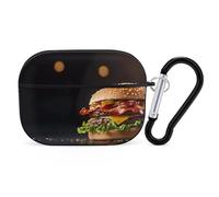 VOSERY Compatible with Airpods Pro 2nd Generation Case Cover - Cute Gourmet Bacon Cheeseburger Case Compatible with Airpods Pro Case Cover, Case Compatible with Airpods Pro 2 Case