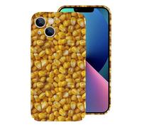 Vosery Compatible with iPhone 13 Case Rugged Slim 6.1 Inch - Pc Hard Shell Corn Kernels Print Cover Compatible with iPhone 13 Phone Case for Women Men, Anti-Scratch Shockproof