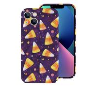 Vosery Compatible with iPhone 13 Case Rugged Slim 6.1 Inch - Pc Hard Shell Corn Kernels Purple Print Cover Compatible with iPhone 13 Phone Case for Women Men, Anti-Scratch Shockproof