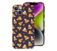 Vosery Compatible with iPhone 14 Case Rugged Slim 6.1 Inch - Pc Cartoon Cute Corn Kernels Print Cover Compatible with iPhone 14 Phone Case for Women Men, Anti-Scratch Shockproof