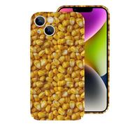 Vosery Compatible with iPhone 14 Case Rugged Slim 6.1 Inch - Pc Corn Kernels Print Cover Compatible with iPhone 14 Phone Case for Women Men, Anti-Scratch Shockproof