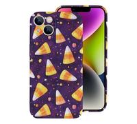 Vosery Compatible with iPhone 14 Case Rugged Slim 6.1 Inch - Pc Corn Kernels Purple Print Cover Compatible with iPhone 14 Phone Case for Women Men, Anti-Scratch Shockproof