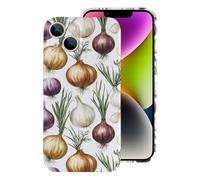 Vosery Compatible with iPhone 14 Case Rugged Slim 6.1 Inch - Pc Onion Cute Print Cover Compatible with iPhone 14 Phone Case for Women Men, Anti-Scratch Shockproof