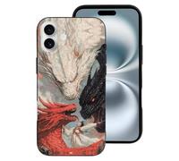 VOSERY Compatible with iPhone 16 Plus Case - Fashion Soft Epic Dragon Showdown Phone Case Cute Compatible with iPhone 16 Plus Cases for Women & Men