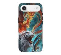 VOSERY Compatible with iPhone 17 Air Case Slim Rugged 6.5 Inch - TPU Dragon Tiger Mythical Clash Pattern Cover Compatible with iPhone 17 Air Phone Case Thin for Women Men, Anti-Scratch Shockproof