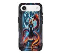 VOSERY Compatible with iPhone 17 Air Case Slim Rugged 6.5 Inch - TPU Epic Warrior Lunar Dragon Duel Pattern Cover Compatible with iPhone 17 Air Phone Case Thin for Women Men, Anti-Scratch Shockproof