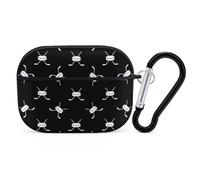 VOSERY Cool Hockey Stick Puck Black White Compatible with Airpods Pro Case - Cute Case Compatible with Airpods Pro 2 Case, PC Case Compatible with Airpods Pro 2nd Generation Case with Keychain